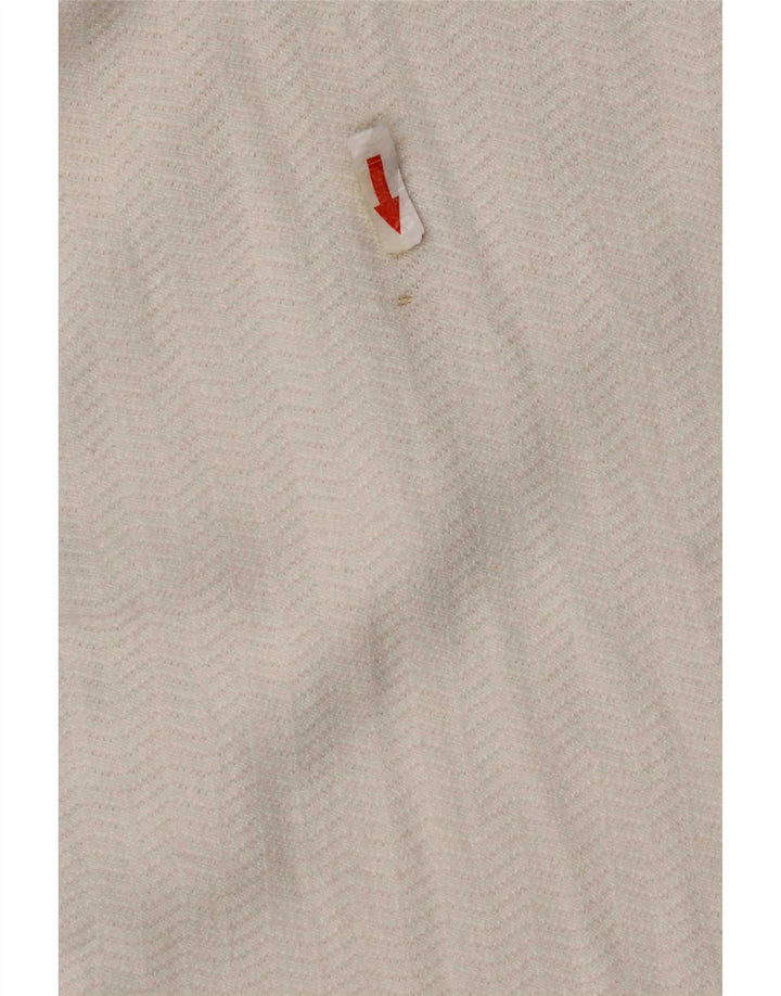 Zara Dame Top Langærmet UK 18 XL Hvid Sildeben