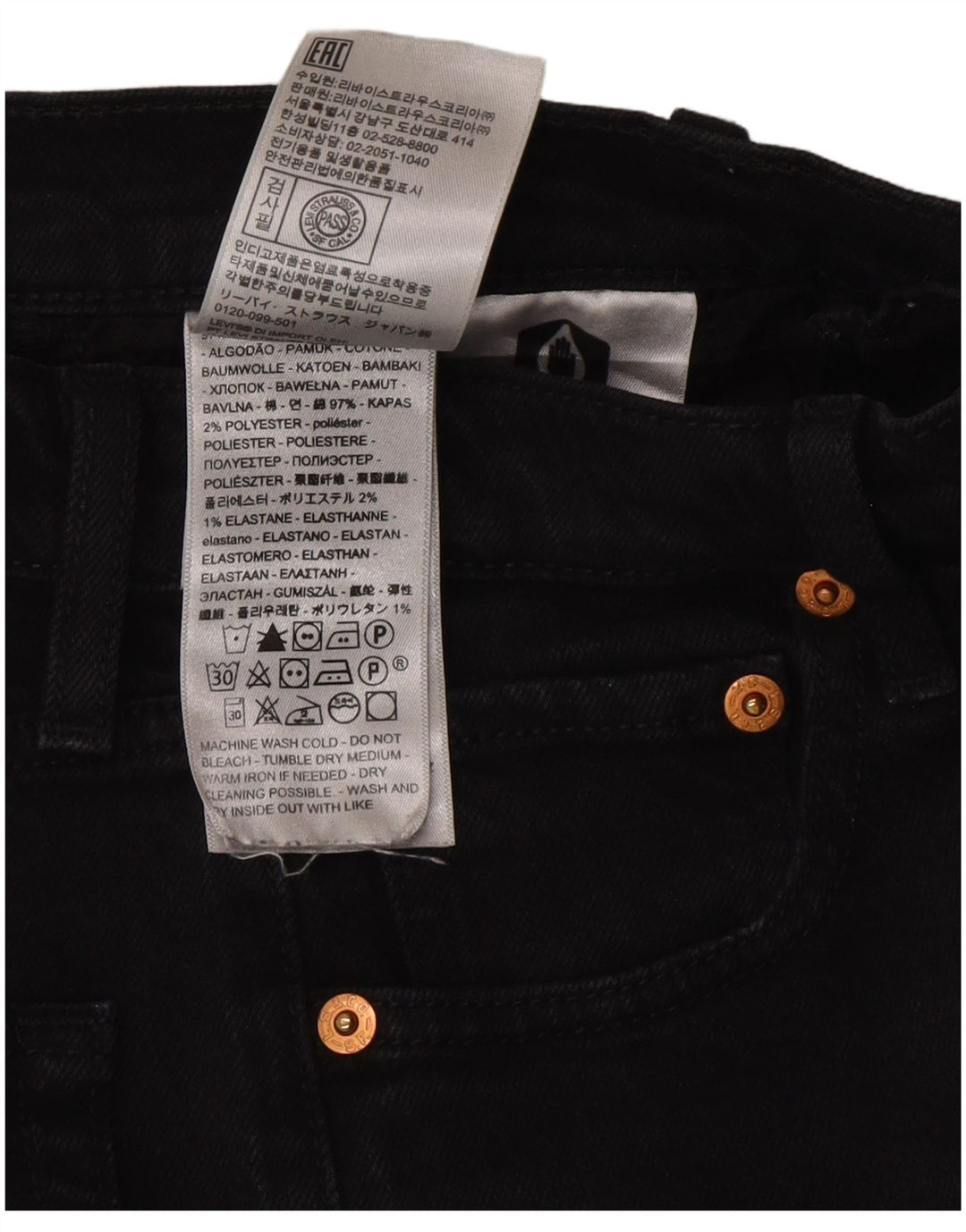 Levi's Dame Ribcage Straight Jeans W26 L29 Grå Bomuld