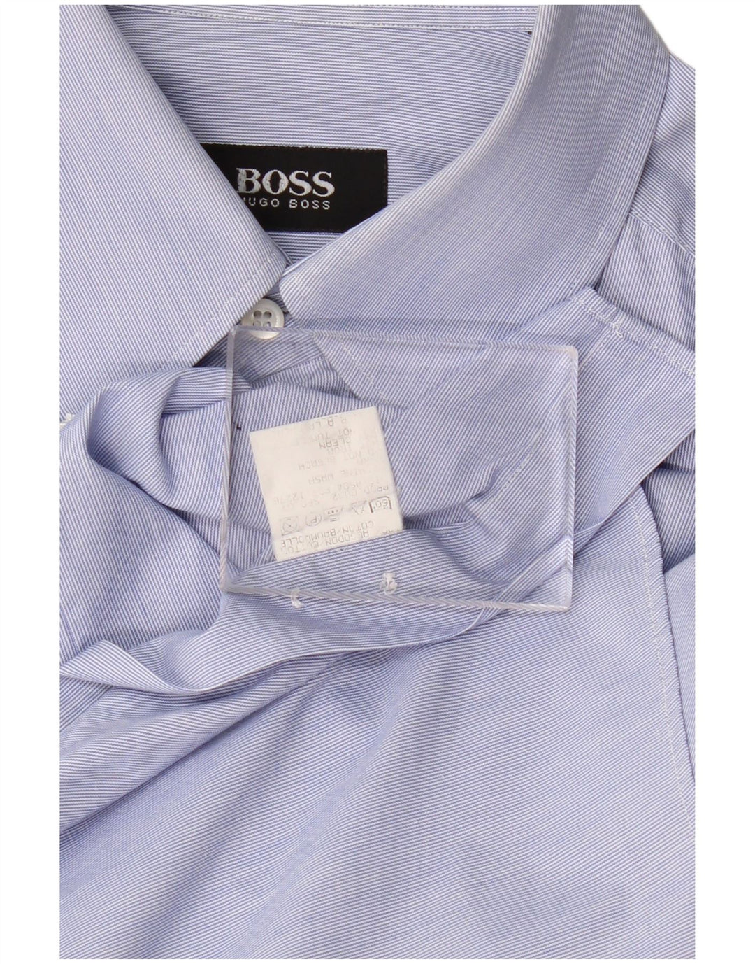 Hugo Boss Herreskjorte Medium Blue Pinstripe Bomuld