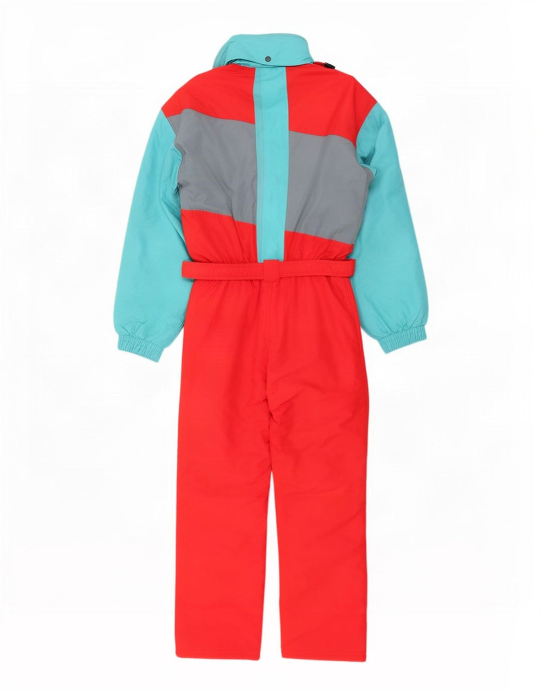 Etirel Ski Jumpsuit med hætte til mænd Lille rød farveblok