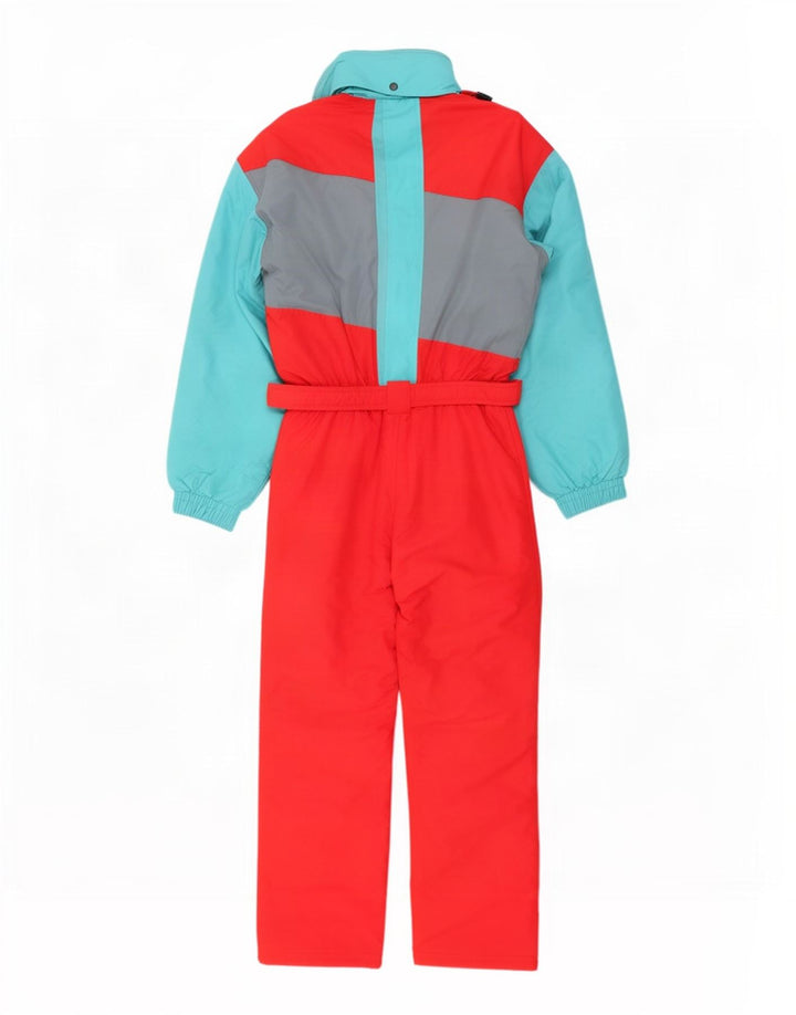 Etirel Ski Jumpsuit med hætte til mænd Lille rød farveblok