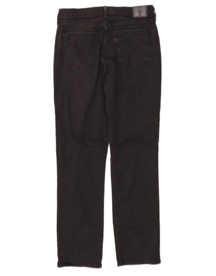 LEVI'S Dame Classic Fit Straight Jeans US 10 Large W32 L31 Sort