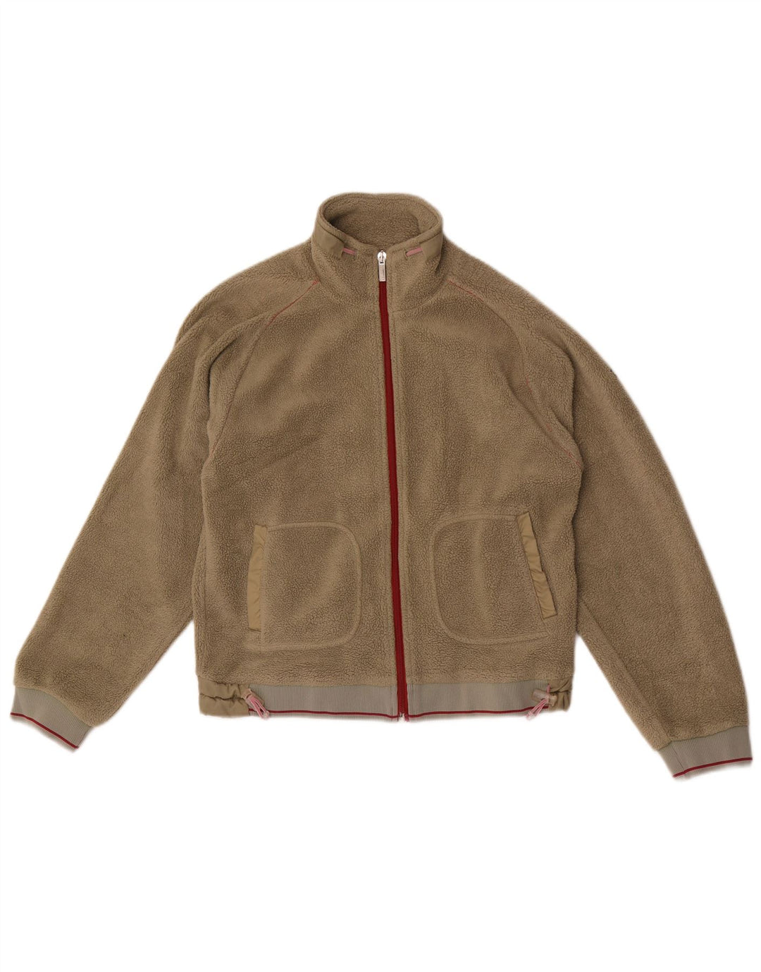 Champion Dame Oversized Fleecejakke UK 10 Small Khaki Polyester