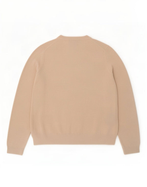 Marks & Spencer Womens Crew Neck Jumper Sweater UK 16 Large Pink Acrylic