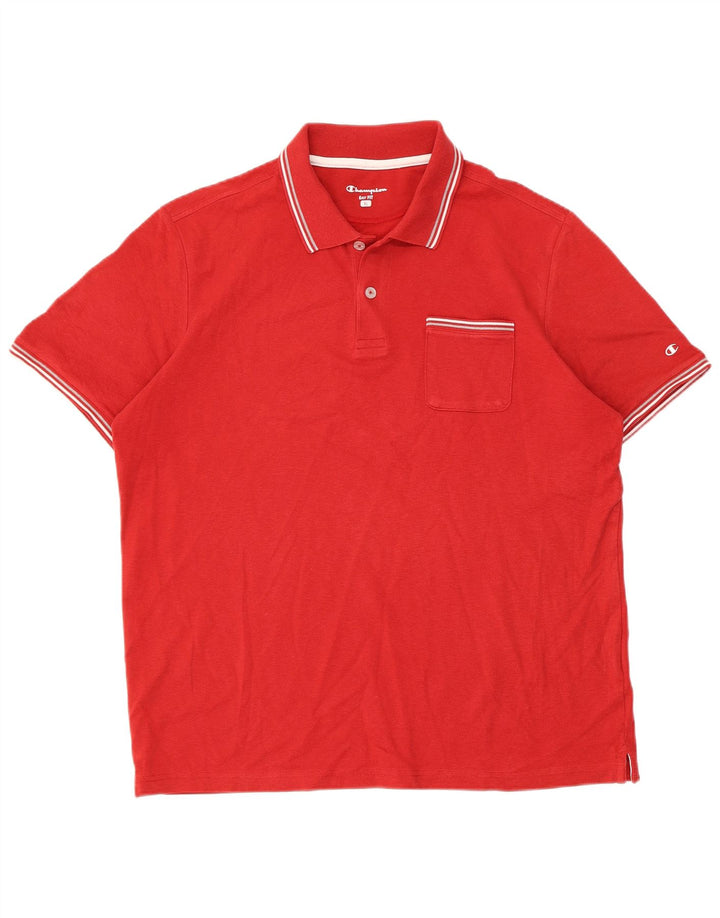 Champion Herre Easy Fit Polo Shirt XL Rødstribet