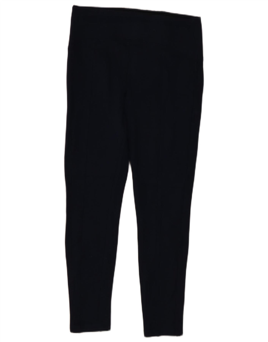 Marks & Spencer Womens Crop Leggings UK 12 Medium Navy Blue Viscose