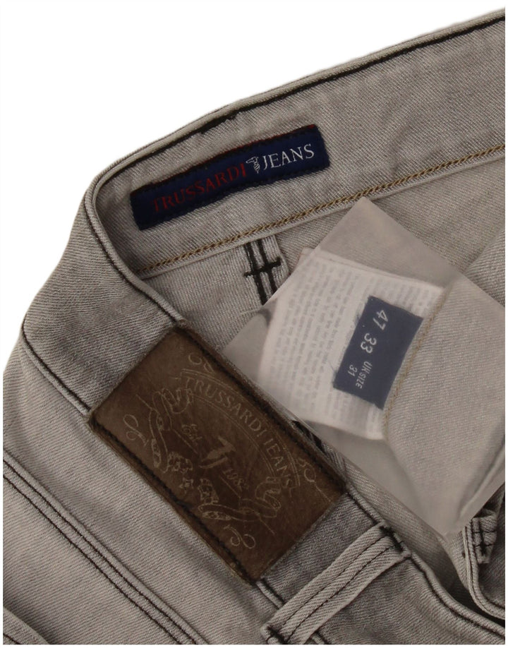 Trussardi Herre Slim Jeans W31 L33 Grå Bomuld
