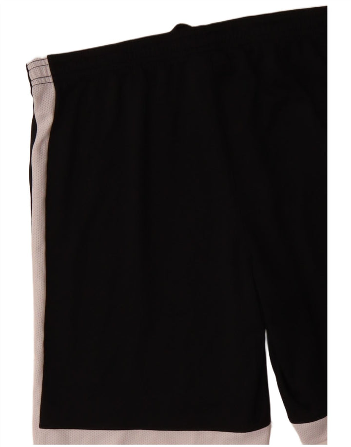 Nike Dame Dri Fit sportsshorts UK 14 Medium Sort Colourblock Polyester