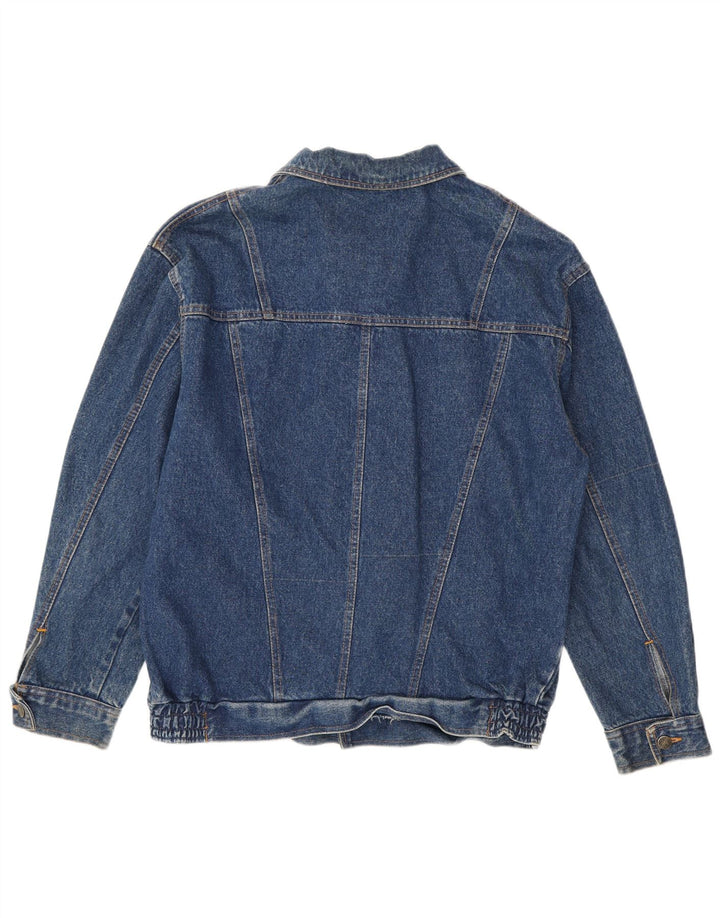 Vintage denimjakke til mænd IT 48 Medium Blue Cotton