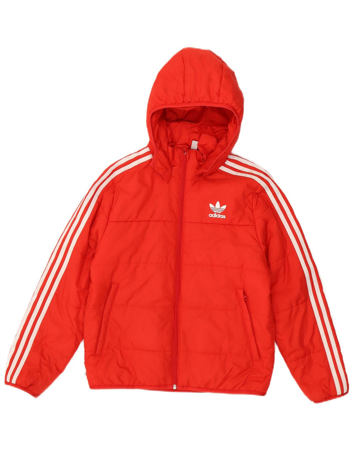 ADIDAS hættejakke til drenge 11-12 år rød polyester