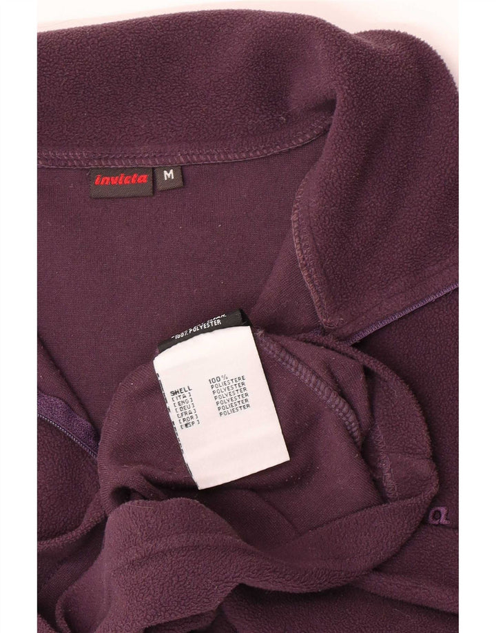 Invicta Fleece Jumper med lynlås til kvinder UK 14 Medium Lilla Polyester