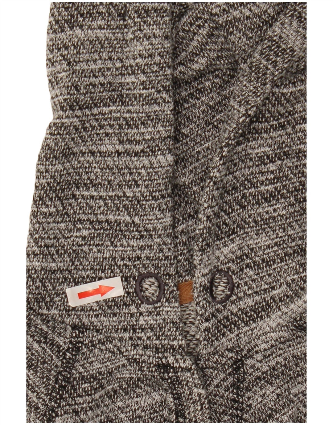 Animal Womens Oversized Hoodie Jumper UK 10 Small Grå Flecked Polyester