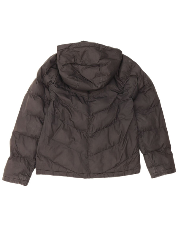 Nike drenge hættepolstret jakke 12-13 år stor sort polyester