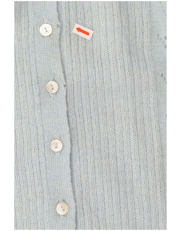 Vintage dame cardigan sweater UK 14 Large Blue Classic