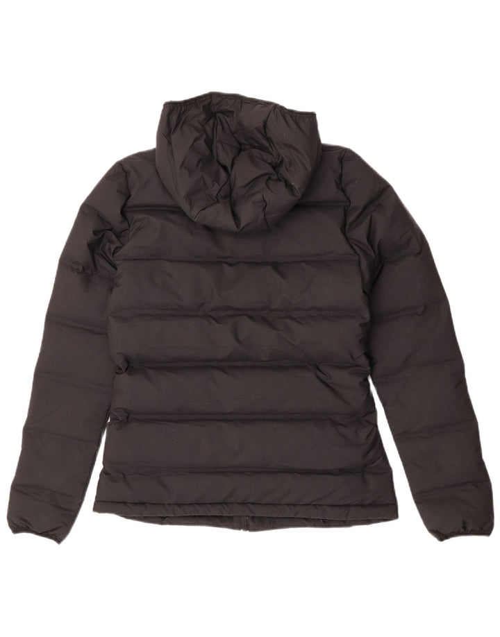 Adidas polstret hættejakke til kvinder UK 4/6 XS sort polyester