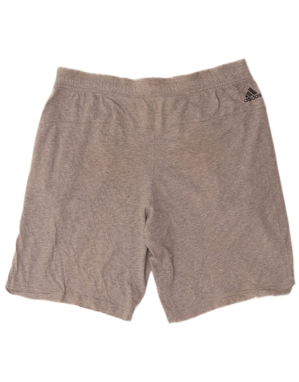 Adidas Herre grafiske sportsshorts Medium Grey Flecked Bomuld