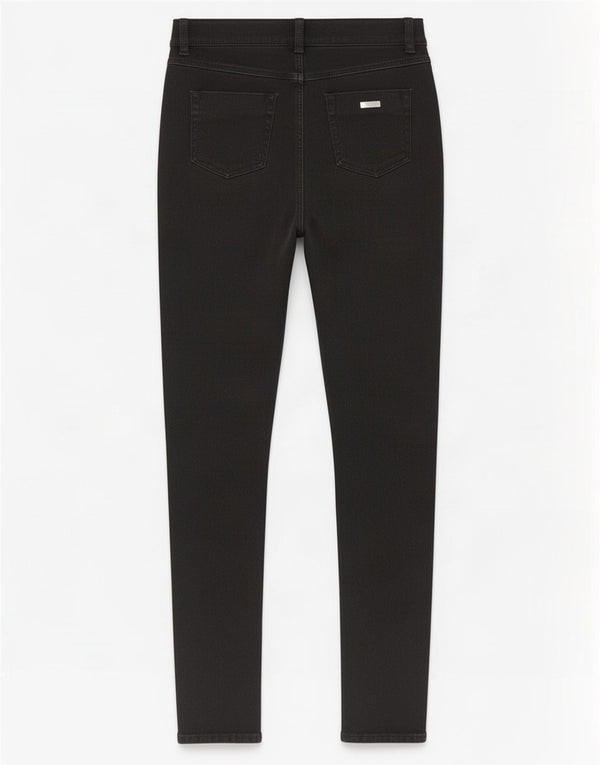 Luisa Spagnoli Womens Slim Fit Casual Trousers IT 42 Medium W28 L27 Black