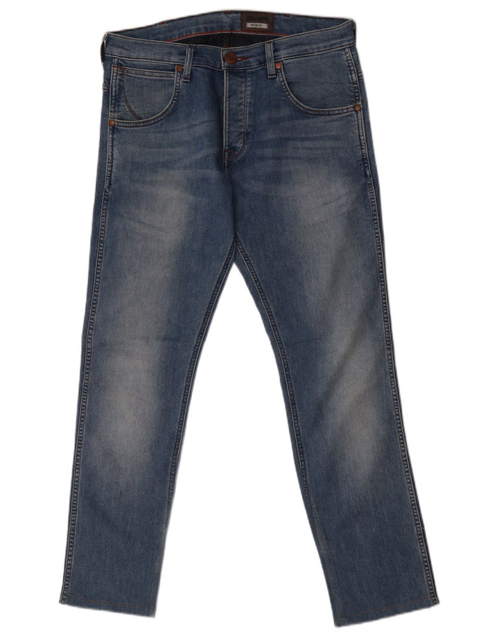 Wrangler Herre Spencer Slim Jeans W31 L30 Blå Bomuld