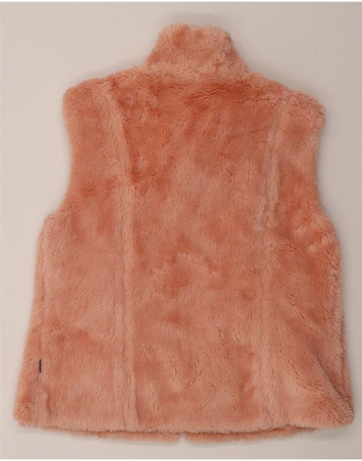 Colmar Womens Faux Fur Reversible Gilet IT 46 Large Pink Polyamide