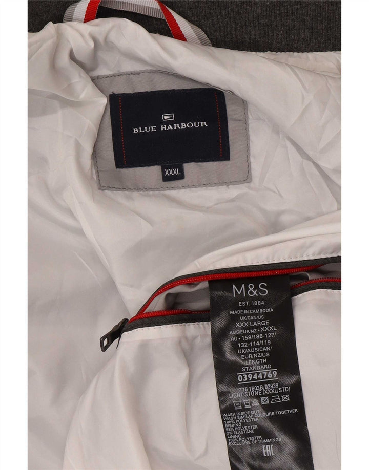 Marks & Spencer Herre Blue Harbor Bomber Jacket 3XL Grå Polyester