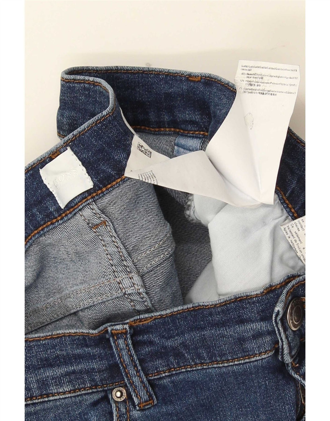 Hugo Boss Dame Slim Jeans W30 L32 Blå Bomuld
