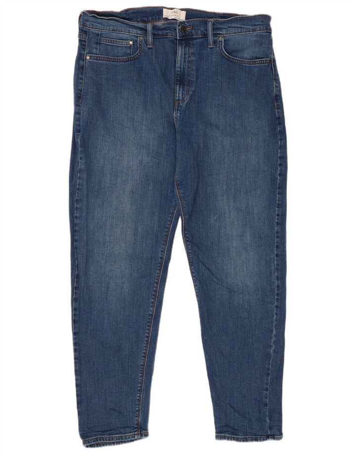 MARKS & SPENCER Herre tilspidsede jeans W36 L28 blå bomuld