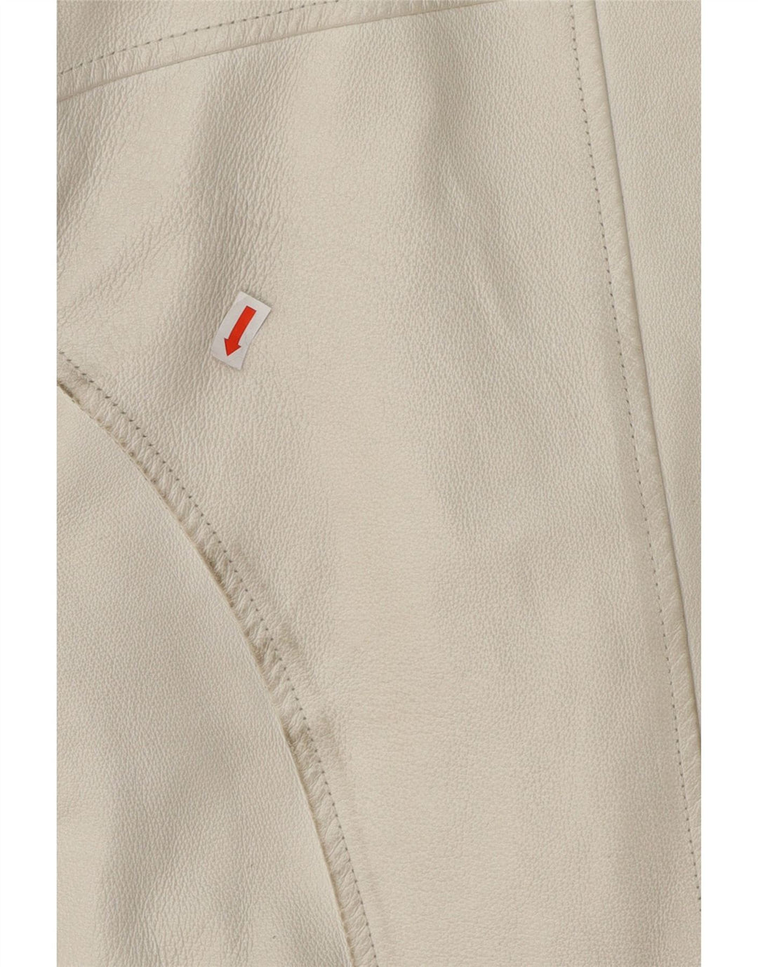 KARA Womens Leather Jacket EU 38 Medium Off White Vintage Kara and Second-Hand Kara from Messina Hembry 