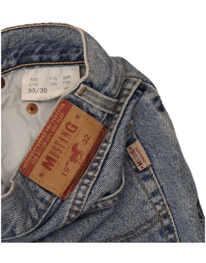 MUSTANG Mens 715 Tapered Jeans W33 L30 Blue Cotton