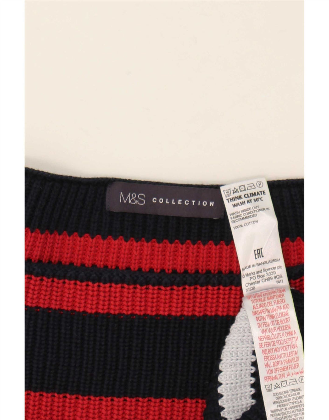 Marks & Spencer Dame Boat Neck Jumper Sweater UK 14 Medium Flerfarvet