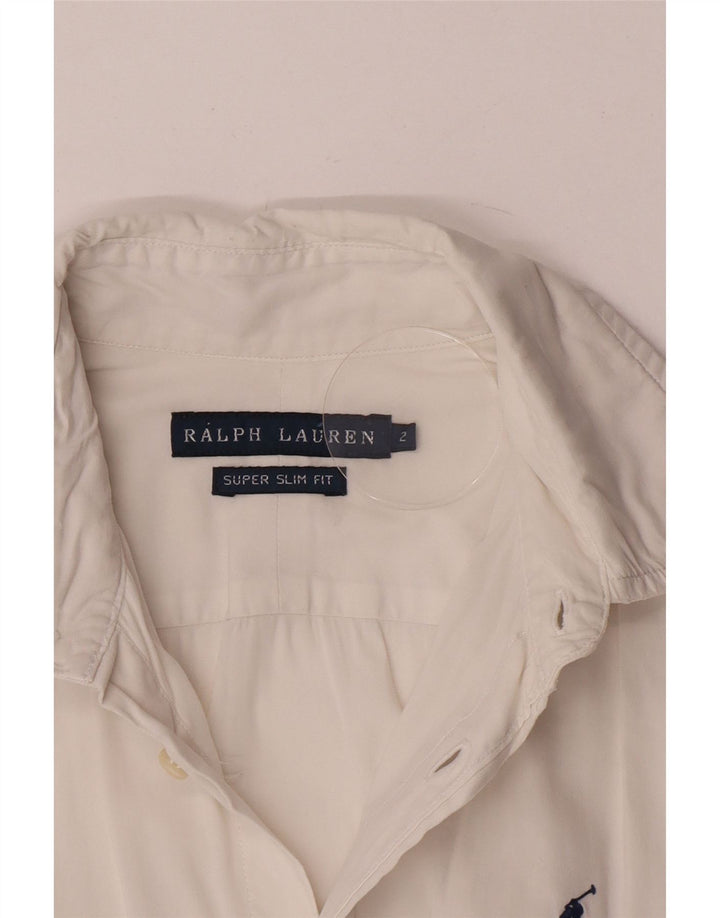 Ralph Lauren Dame Slim Fit Skjorte US 2 XS Hvid
