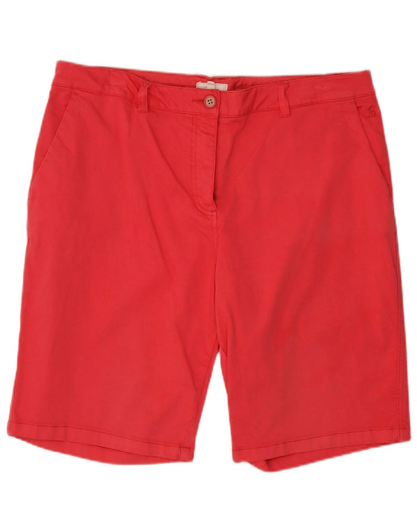 Joules Chino Shorts til kvinder UK 16 Large W37 Pink Bomuld