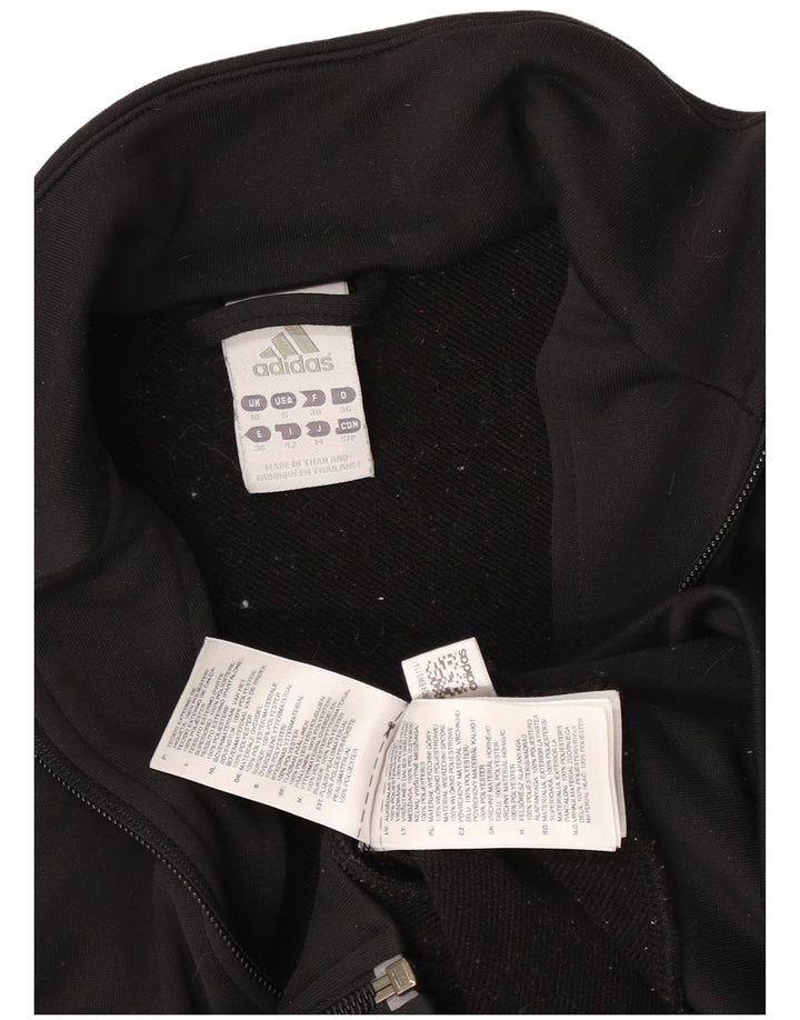Adidas træningsdragt topjakke til kvinder UK 10 Lille sort polyester
