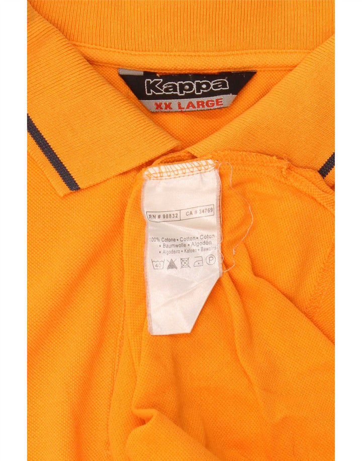 Kappa herre poloshirt 2XL orange bomuld
