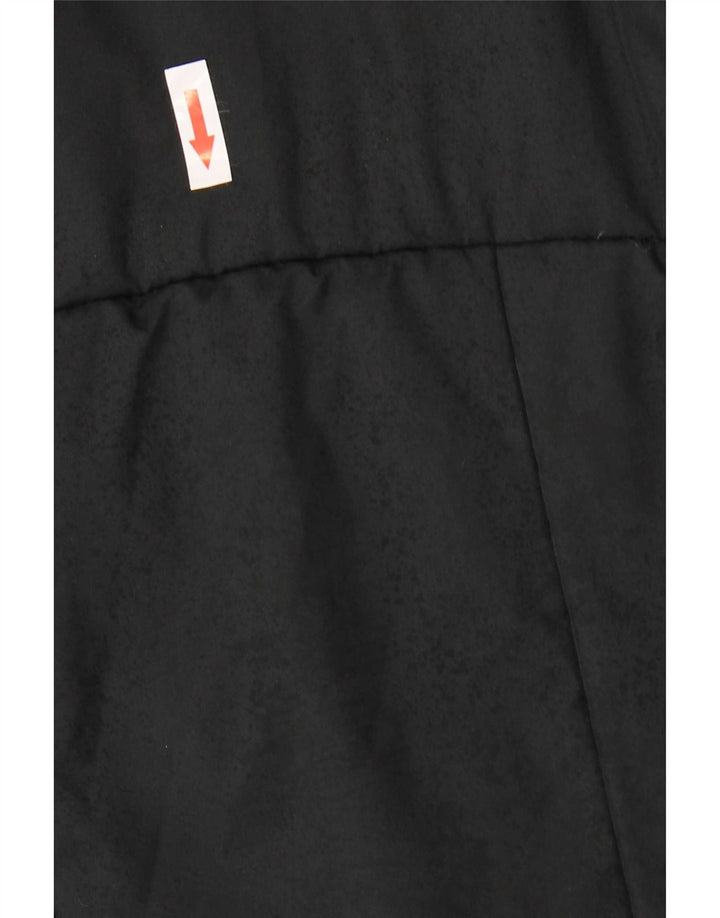 Adidas Dame Hætte Polstret Frakke UK 14 Medium Sort Polyester