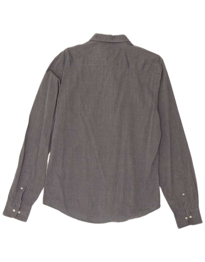 Murphy & Nye Herre Slim Fit skjorte, stor grå