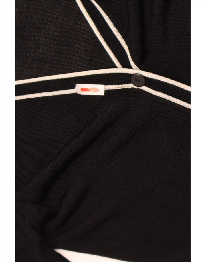Zara Dame Cardigan Sweater UK 12 Medium Sort Colourblock Rayon