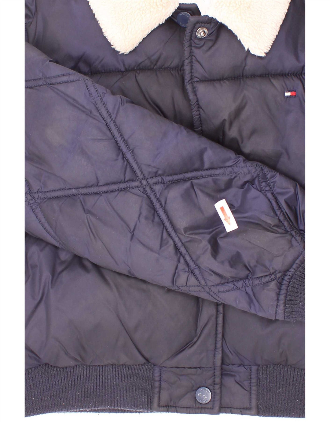 Tommy Hilfiger Pige Polstret Jakke 7-8 År Navy Blue Polyester