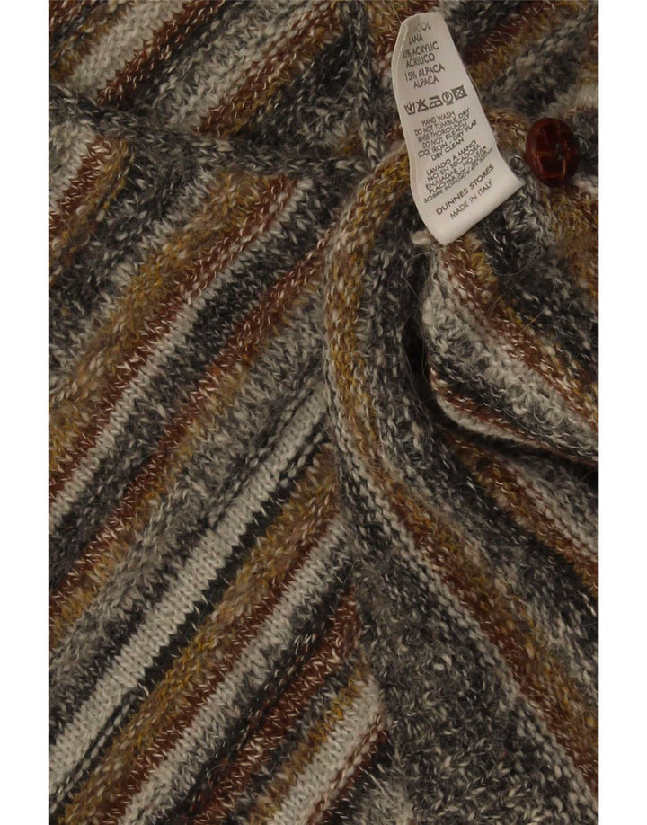 St. Bernard Herre ærmeløs cardigan sweater Stor flerfarvet stribet