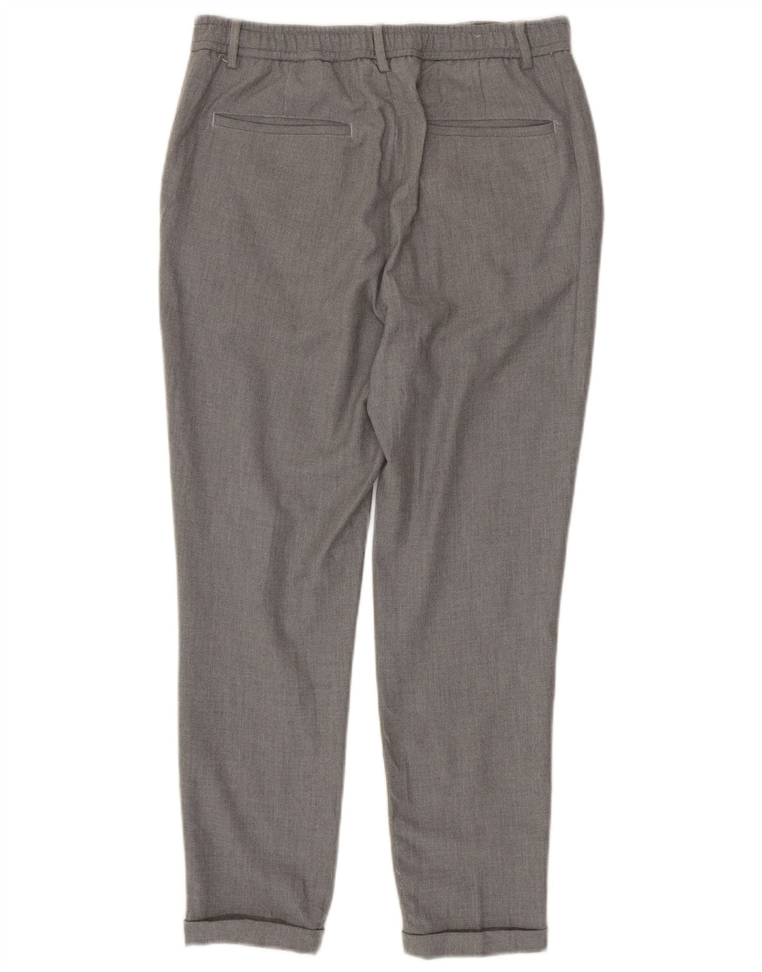 ZARA Mens Slim Cropped Trousers Medium W31 L25 Grey Polyester