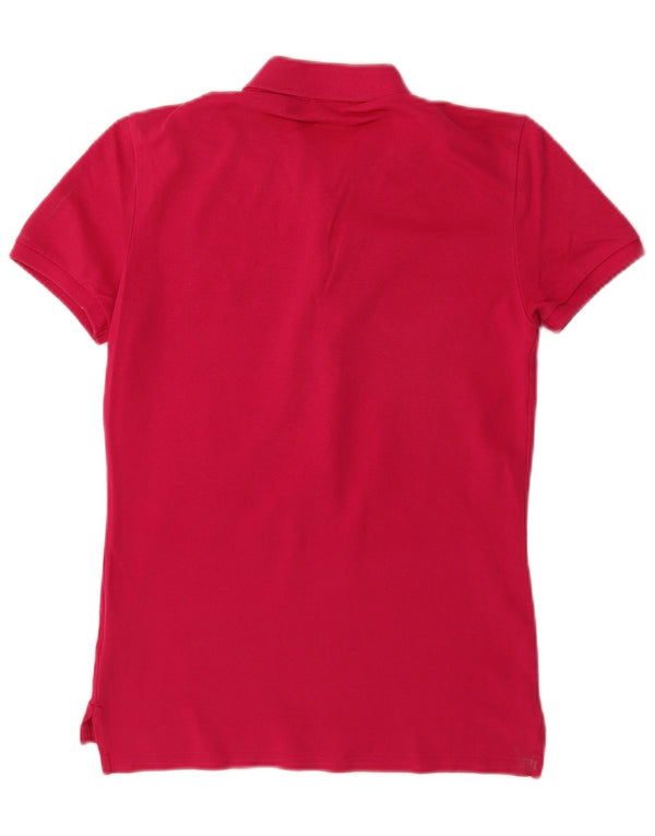 Polo Ralph Lauren Dame Polo Shirt UK 12 Medium Pink Bomuld