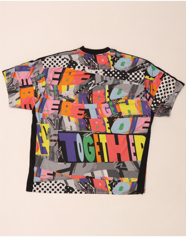Adidas Herre Grafisk T-Shirt Top Stor Flerfarvet