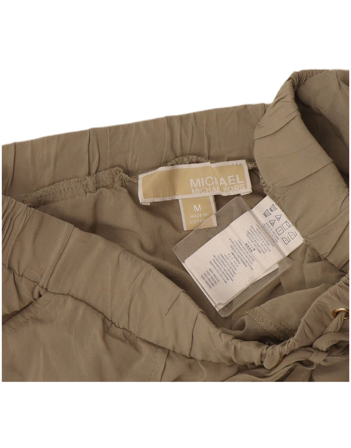 Michael Kors Casual Shorts til kvinder Medium W30 Grøn viskose