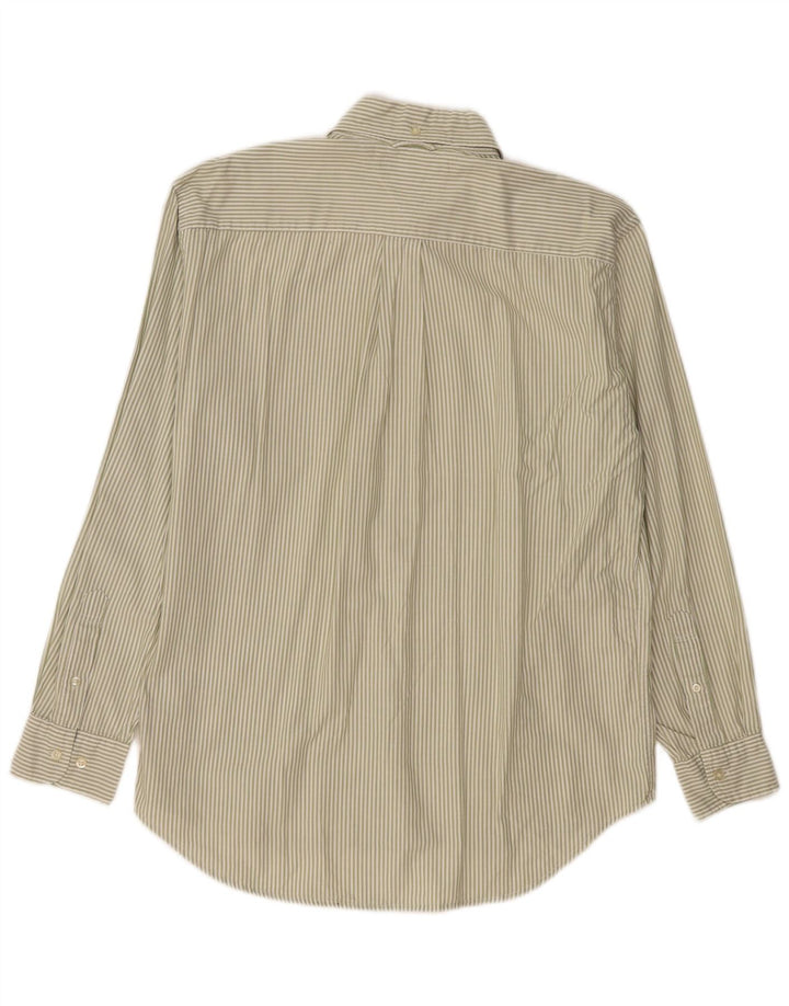 TOMMY HILFIGER Herreskjorte Medium Khaki Nålestribet bomuld