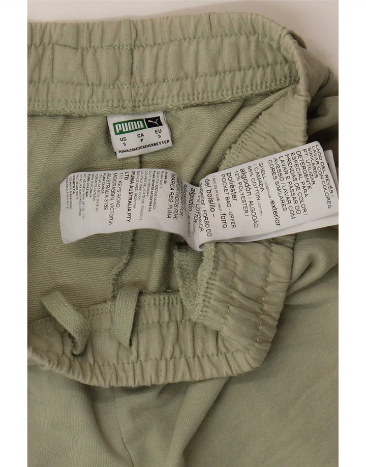 Puma sportsshorts til kvinder UK 8 Små grøn bomuld