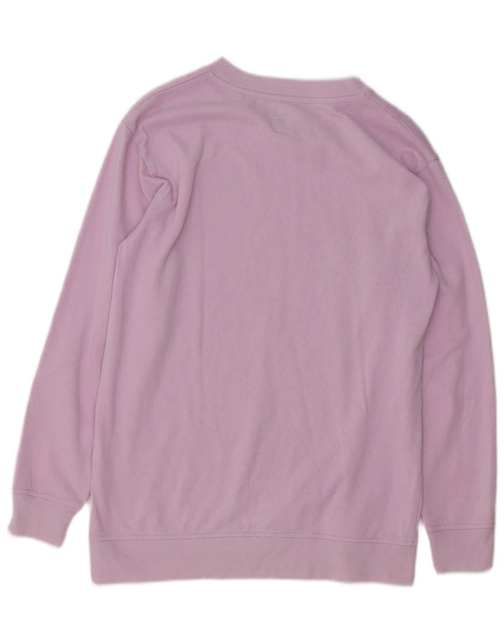 Jack Wills Dame Sweatshirt Jumper UK 8 Lille Lilla Bomuld