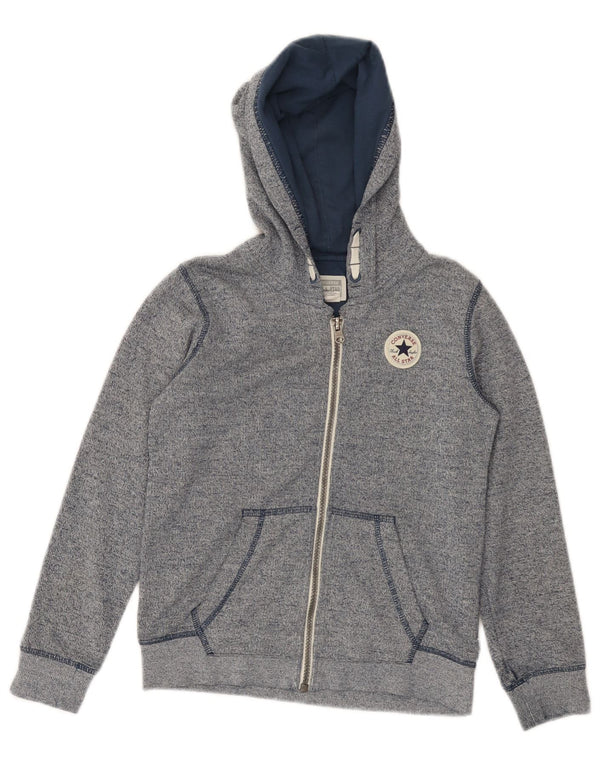 CONVERSE All Star hættetrøje med lynlås til drenge 5-6 år Blå Flecked Bomuld