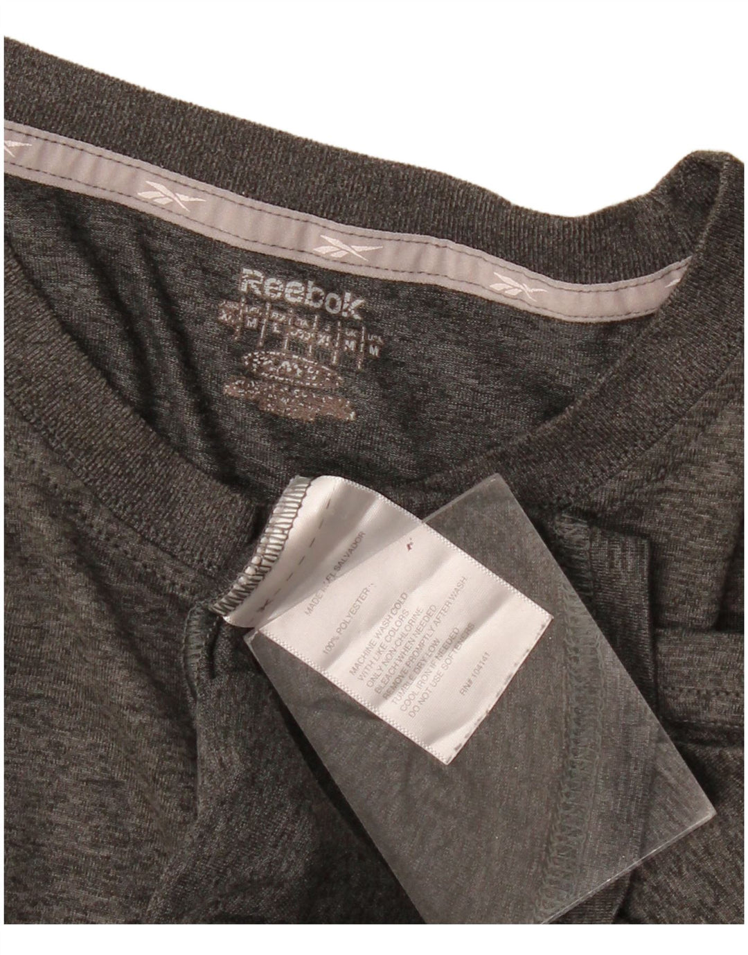 Reebok herre T-shirt top mellemgrå polyester