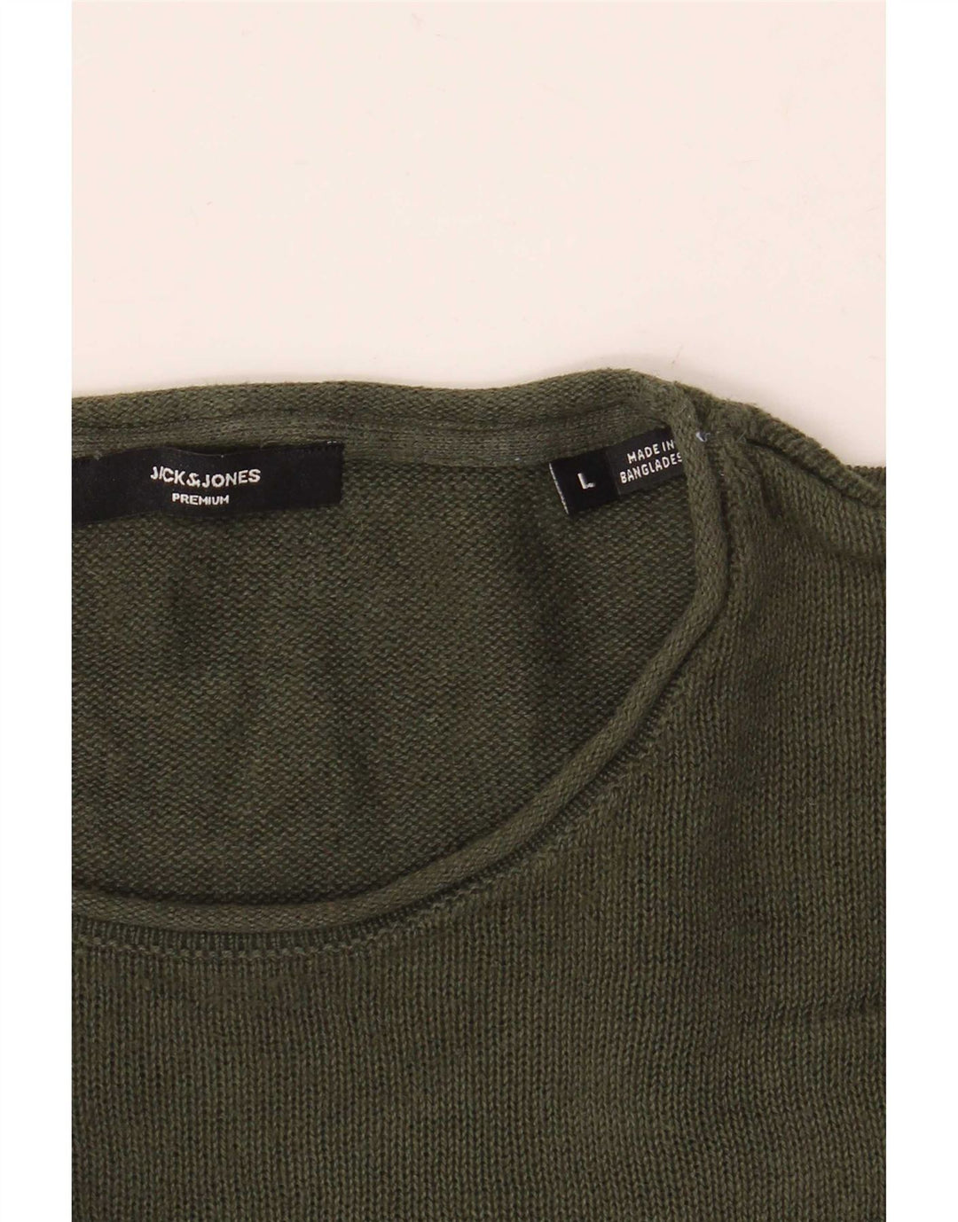 Jack & Jones herre sweater med rund hals, stor grøn