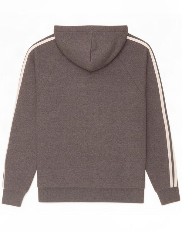 Adidas Mens Zip Hoodie Sweater Small Grey Cotton
