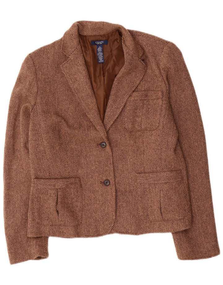 Chaps Dame 2-knaps blazerjakke US 16 2XL Brun viskose